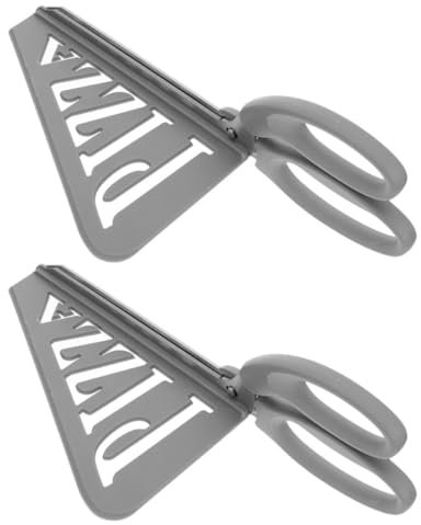 IMIKEYA 2piezas Tijeras De Cocina Inoxidable Para Pizza Diseño Ergonómico y Mango Antideslizante De Cortador De Pizza Multifuncional Cocina