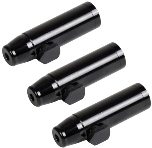 3 Pack Metal Spice Dispenser, Portable Mini Leakproof Food Shaker, Waterproof outdoor Pepper Camping Spice Black Container,Salt Shaker for Travel Cooking Various Seasoning Needs