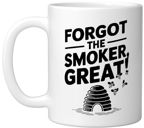 Funny Beekeeping Quote Forgot The Smoker Beekeeper Ceramic Mug, White