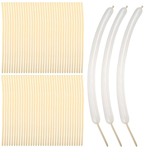 TOYANDONA Ballons Longs Transparents en Latex 1,8 G à Modeler Soi-même, Lot de 100 Pièces pour Décorations de Fête, Anniversaires, Mariages et Festivals, Ballons Modelés pour Garçon