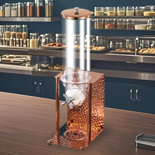 Distributeur de céréales – Grande capacité en acier inoxydable pour aliments secs pour céréales, riz, haricots, céréales, noix, collations, flocons d'avoine