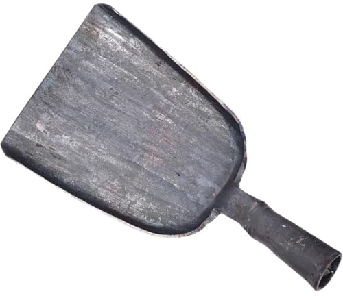 WOFASHPURET Pala per Cenere in Acciaio Forgiato, Pala da Carbone Leggera Manico in Frassino, Paletta Multiuso per Raccolta Cenere e Polvere Domestica, Attrezzo per Stufa e Barbecue,