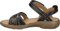 Josef Seibel Damen Riemchensandalen Debra 62, Frauen Sandalen,Weite G (Normal),Sommersandalen,bequem,flach,Sommerschuhe,schwarz,41 EU