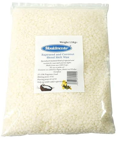 Cera di colza e cocco, 1,5 kg, bianca