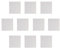Larcele 10 Pieces Mini Building Blocks Base Plates, Board Only for Our Mini Blocks, Compatible with Most Brand JMDB-02 (Square,White)