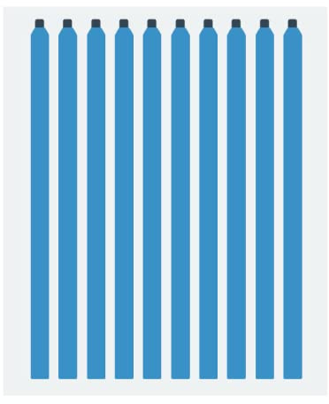 NUIGUBF - Ruban LCD double face pelable, détachable à la main (sans poignée, 220mm)