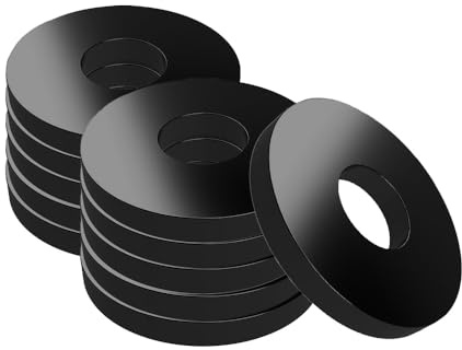 Offgridtec Edelstahl-Unterlegscheiben DIN304 V2A, M8 x 30 mm, korrosionsbeständige Unterlegscheiben für Solar-Montage, Bauwesen, Elektronik, Automobil- und Industrieanwendungen (50 Stück, Schwarz)