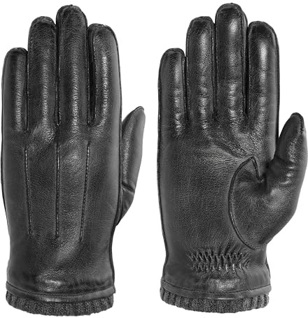 PEARLWOOD Herrhandske WILSON av fårskinn, Svart (200), XL (10.0)