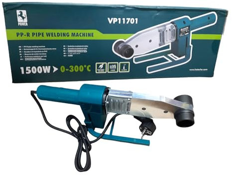 Polifusore saldatore per tubi Idraulica stazione saldante e pressa per tubi polipropilene con 3 matrici 20 25 32 mm (1500 watt light)
