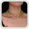 Calkkrer 3 Stück Vergoldete Halsketten Set, Goldene Kette Damen, Choker Kette, Cuban Link Kette, Twist Rope Kette, Schmuck Für Festival Party, Kette Wasserfest Damen