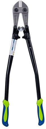 ZipTie.com 24” Bolt Cutter with Soft Rubber Grip - Chrome Molybdenum Steel Blade For Easy Cutting - Heavy-Duty Wire Pliers,Bolt, Chain, Rebar, Lock & Metal Cutter - Ergonomic, Anti-Slip Handle
