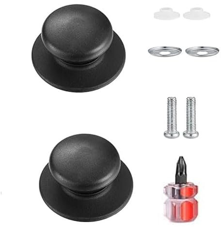 GQunit 2pcs Pot Lid Knob, Universal Replacement Pan Lid Cover Knobs, Kitchen Cookware Knob Handle, Saucepan lid knobs