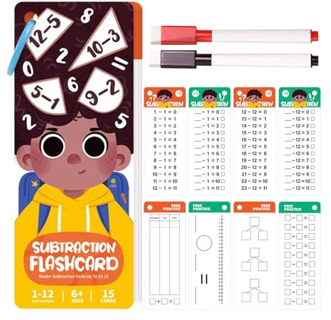 Aritmetik Flashkort Lärande Matematik Övningsspel | Matte Övnings Flashkort För Barn Grundskoleelever Pojkar Flickor Och Barn
