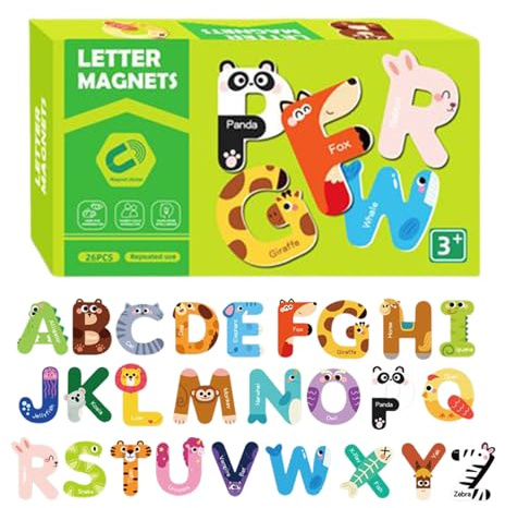 Lettere 'alfabeto magnetiche - Giocattolo per l'apprendimento del riconoscimento delle lettere e 'ortografia, set di alfabeti per animali magnetici per la classe | Lettera magnetica educativa