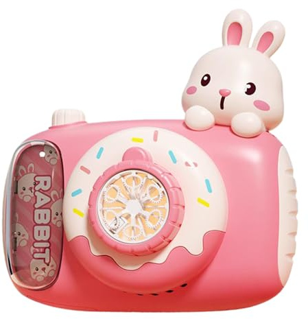 Soffiatore automatico a bolle, macchina per soffiare, giocattolo automatico a forma di macchina fotografica, per bolle di sapone portatile, per feste, giardino, cortile