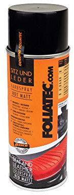 Foliatec Sitz und Leder Farbspray Lack Spray für Auto & Motorrad Leder und Kunstleder, rot matt, 400 ml