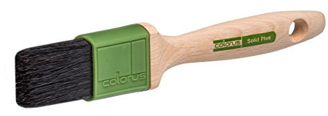 Colorus Flachpinsel 40 mm – Premium Lackierpinsel mit stabilisierter Chinaborsten-Mischung – für lösemittelhaltige und zähe Farben und Lacke