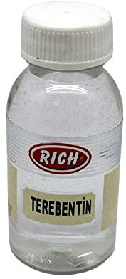 Rich (TURPENTINE OIL Terpentinöl 100cc–Leicht riechendes Medium für die Verdünnung von Ölfarben,Fördert schnelles Trocknen und erleichtert den Pinselauftrag in künstlerischen Arbeiten