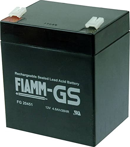 Fiamm PB-12-4.5-4.8 FG20451 Acid Battery 12 V 4.5 Ah Lead Fleece (AGM) (W x H x D) 90 x 107 x 70 mm Flat