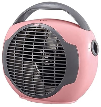 Virsus Termoventilatore Sun portatile 1000-2000 watt 2848, misura 24x14x21 cm, basso consumo, 2 livelli di potenza, scaldino elettrico scaldabagno con funzione Caldo e Freddo, Vari Colori (rosa)