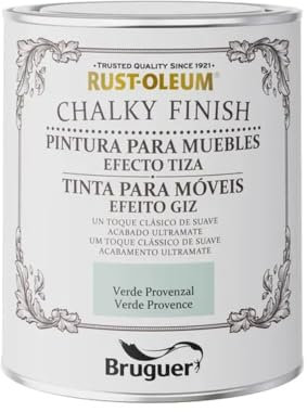 RUST-OLEUM CHALKY ACABAMENTO MÓVEIS VERDE PROVENCAL 0,750l 5733888 BRUGUER