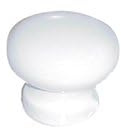 Pomolo In Legno 1 Pezzo, Pomello Per Mobili, Cassetti e Ante, Fai Da Te e Arredamento, Accessori In Legno Per Mobili(Bianco, Ø 26 mm.)