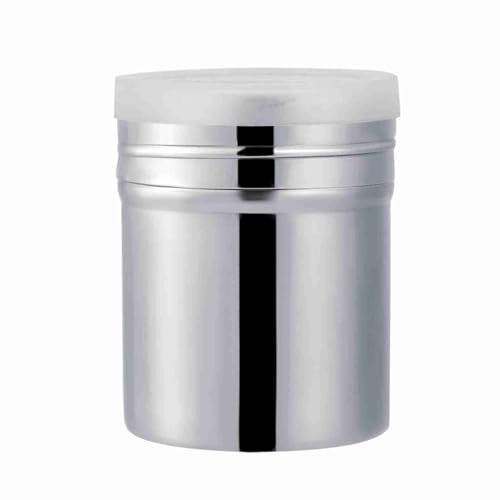 Haosie Coctelera de harina, dispensador de azúcar glaseado, tamiz de harina, agitadores de polvo de acero inoxidable, para harina de cacao, azúcar glaseado, 2.7 x 3.5 pulgadas