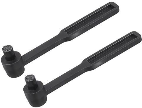 DOITOOL Cepillos de Limpieza para Agujas de Tocadiscos, 2 Piezas Compactas y Resistentes de Plástico y Nylon para Limpiar Discos de Vinilo y Pequeños Dispositivos