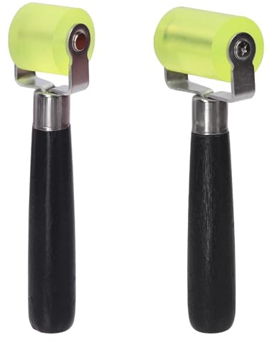 Raheem 2 Stück Andrückrolle Gummiroller Silikon Andruckrolle Auto Schallschutz Folienroller, Handdruckrolle Tapetenroller für Kantenumleimer,Nahtversiegelung,Reifenreparatur,Möbelfolien (Groß & Klein)