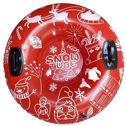 Inflatable Snow Tube Inflatable Sled for New Year Sledding Family Activities