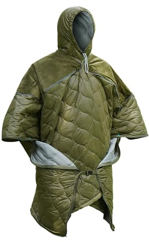 Manta portátil para estadio – 40 x 40 cm manta impermeable de forro polar exterior con mangas | Manta resistente al viento portátil para camping, deportes y viajes, perfecta para uso al aire libre