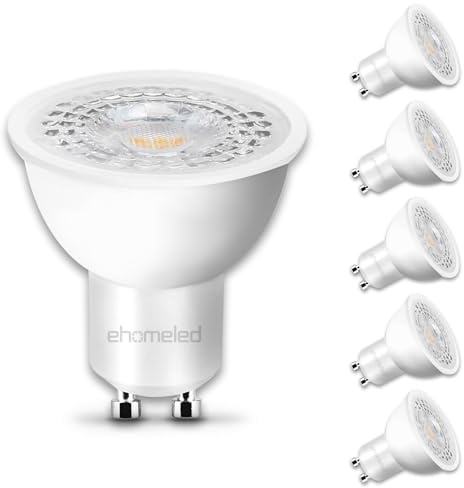 GU10 LED Bulbs 4W (50W Equivalent) Warm White 3000K Spotlight Light Bulb | 470LM Energy Saving LED Bulb, 45° Beam Angle, AC 220V-240V, Non-Flicker, Non-Dimmable, for Home Lighting, 6 Pack