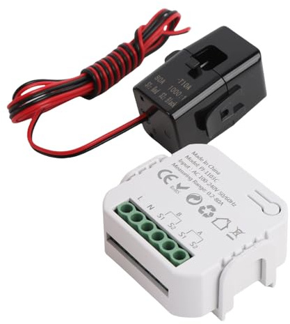 YWBL-WH Contatore di Energia Monofase, Monitor WiFi Intelligente per elettricità con Monitoraggio del Consumo Energetico in Tempo Reale, per Solari App Smart Life