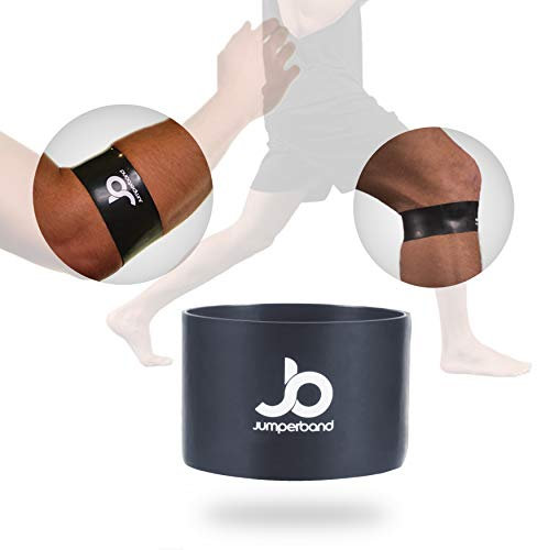 Jumperband comfort Meniskus Kreuzband Bandage (Knie/Arm) für Herren und Frauen (Sport, Fitness, Alltag) Lindert Schmerzen + Perfekte Passform + Überall Einsetzbar + Kein Verrutschen … (M)