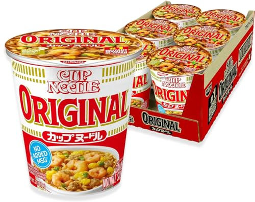 Nissin Cup Noodle Ramen Original Noodle Soup 2.4 oz (Pack of 6)