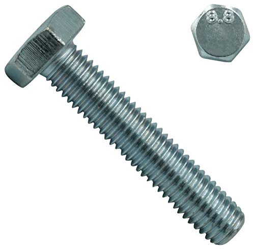 Sechskantschrauben mit Vollgewinde 8.8 - M10x30 mm - 50 Stück - DIN 933 / ISO 4017 - Stahl galv. verzinkt - SC933