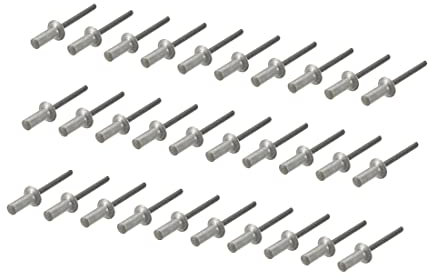 PATIKIL 5mmx15mm Cieco Rivetti, 50pz Alluminio Svasato Testa Chiusa Estremità Fissaggio