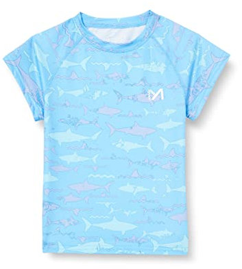 MEETYOO Rashguard Jungen, UV Shirt Rash Vest Kinder UV-Schutz Schwimmshirt UPF 50+ Kurzarm für Surfen Schwimmen Running