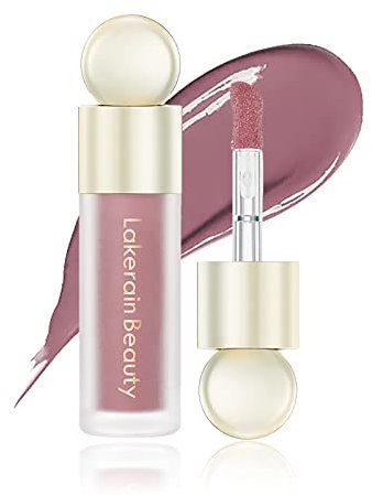 Prreal Liquid Blush, Velvet Cream Blush Face Makeup, Matte Soft Liquid Blusher for Cheek, Long-lasting and Waterproof, Dewy Finish Cheek Tint Blush to Create Natural-looking Flush, Mauve