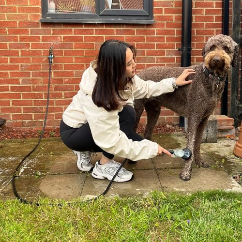Mud Daddy Brush & Tap Kit Supplied with Shampoo Dispenser Pet Washing Device, 3 Metre Hose, Hose Attachment