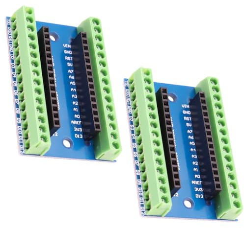 Binghe Nano Placa de Extensión Compatible Con Arduino - 2 Piezas IO Shield Adaptador V1.O