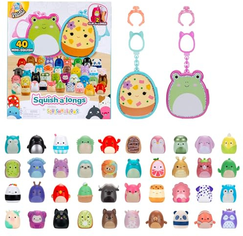 Squish-a-longs Multipack – Includes 2 Clip-a-longs and 40 Mini-Squish - Amazon Exclusive