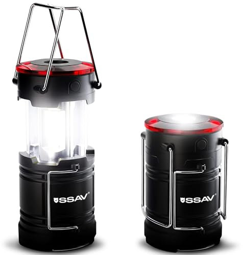 4 Pack Camping Lantern, LED Lanterns Suitable for Hurricane & Survival Kit | Emergency Flashlight for Storm, Outages | Outdoor Portable Lanterns for Garage, Basement, Cars & Trucks