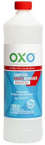 Sanitärkraftreiniger Konzentrat für starke Verkalkungen & Ablagerungen frischer Duft Bad Küche Sanitär Reinigungsmittel 1 L 1er Pack