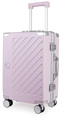JLY Valise Cabine 20 Pouces Rigide sans Fermeture éclair, TSA, Violet