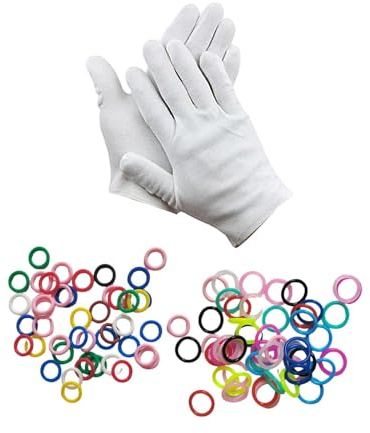 Sharplace Lot de 100 bagues d'identification pour Pigeons, Anneaux en Caoutchouc Multicolores pour volailles, pour colombes, Bantams, pinsons