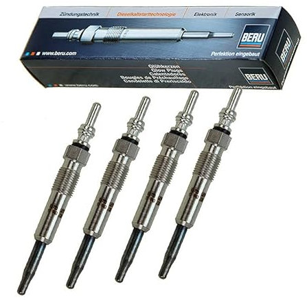 4x Original BERU Glühkerze Glühstift Glühkerzen Stabglühkerze GN018