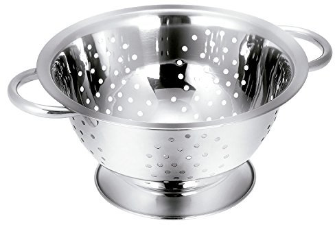 Tescoma 428514 GrandChef Colapasta con Base, Acciaio Inossidabile, 28 cm