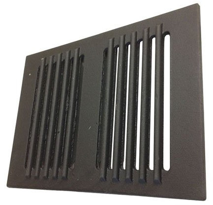 Easyricambi Griglia in ghisa per Camino e Stufa a Pellet 30,4 x 20,9 cm per Caduta Cenere e aereazione