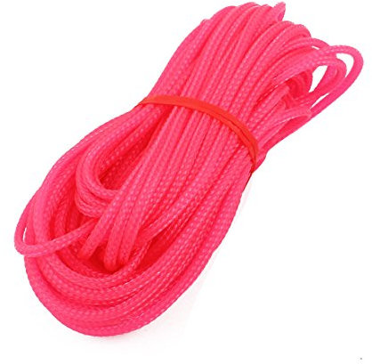 Aexit Guaina avvolgente in filo di poliestere intrecciato a 3 fili con diametro di 3mm, rosa 10M ID: 625222
